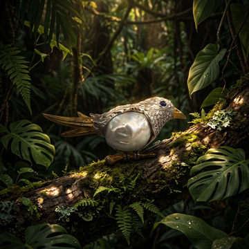 GARDEN BIRD BROOCH