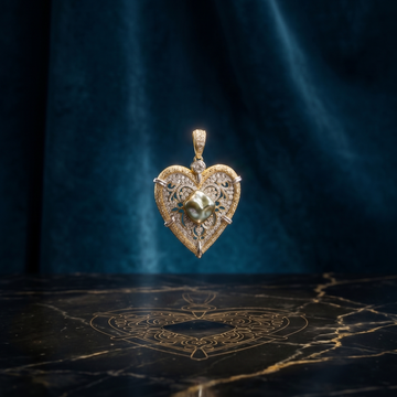 LACE HEART PENDANT