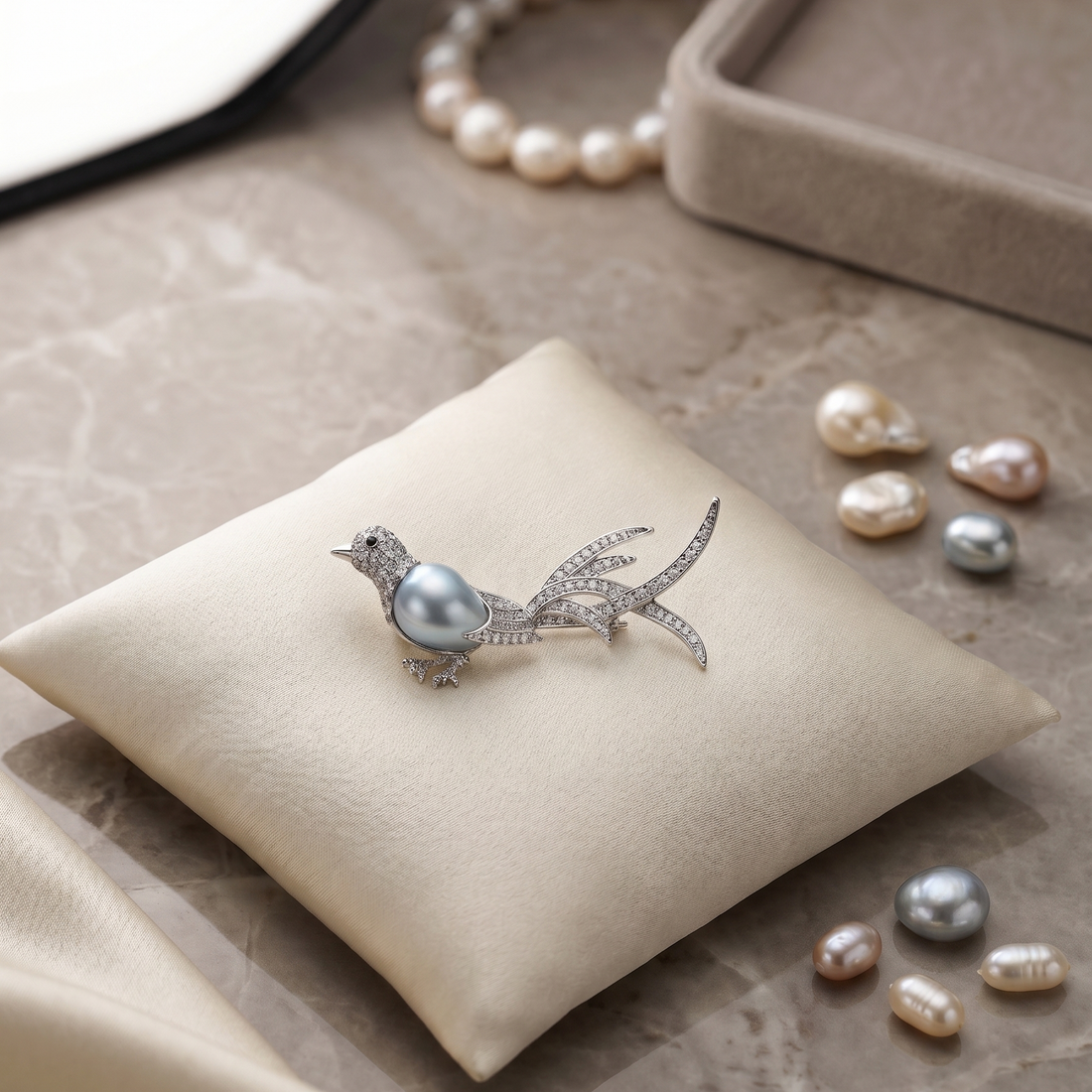 WILD BIRD BROOCH